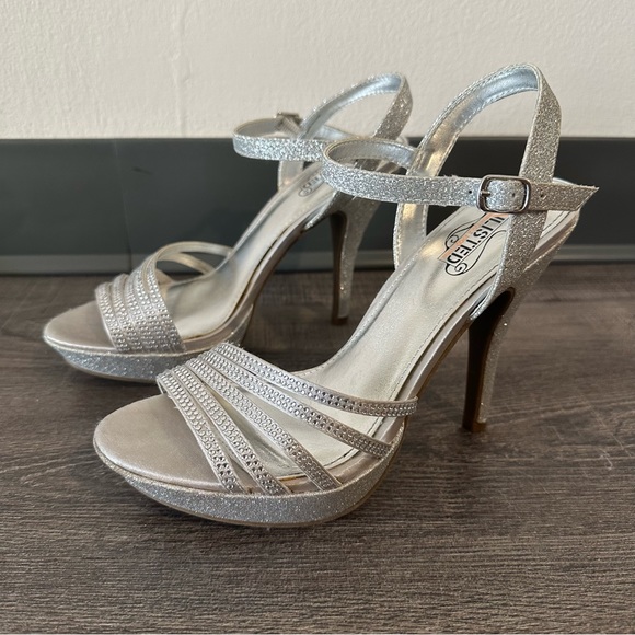 Silver Sparkly Heels - Picture 7 of 9